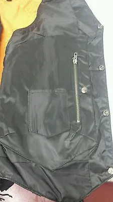 Men's 10 Pocket Brn Antiqe Vintage Tan 10 Pocket Leather vest with 2 Gun pockets inside