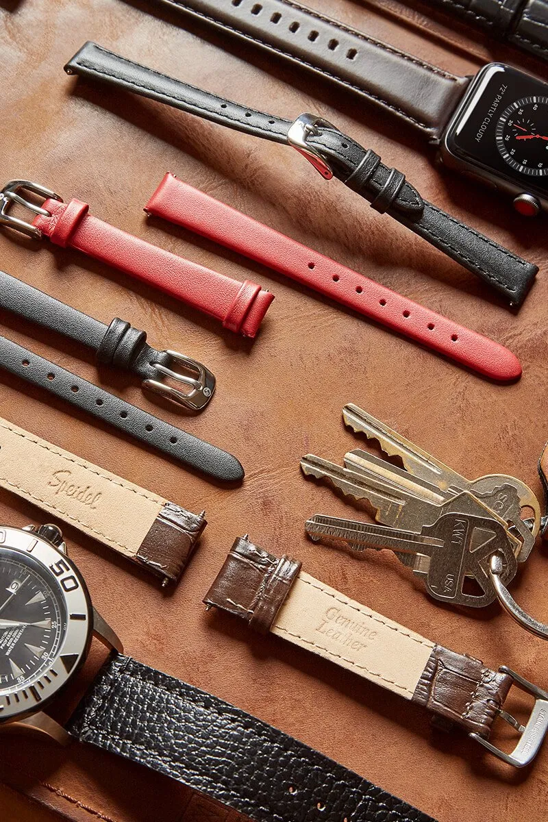 Men's Aviator Leather Band in Black and Brown