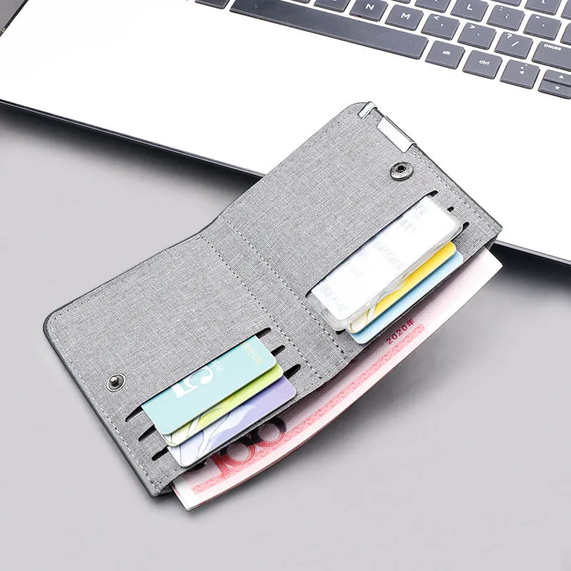 Men's Driving License One Canvas Short Card Holder