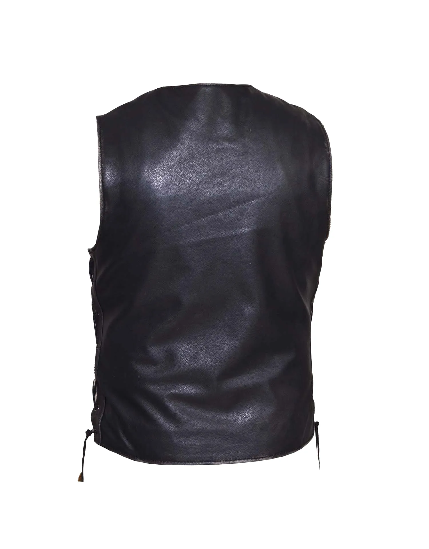 Men's Durango Gray Ultra Motorcycle Leather Vest