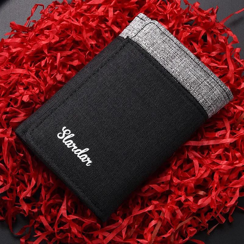 Men's Fashion Retro Korean Style Three Fold Men's Wallets