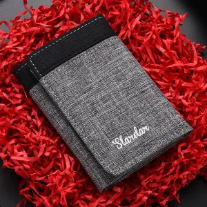 Men's Fashion Retro Korean Style Three Fold Men's Wallets