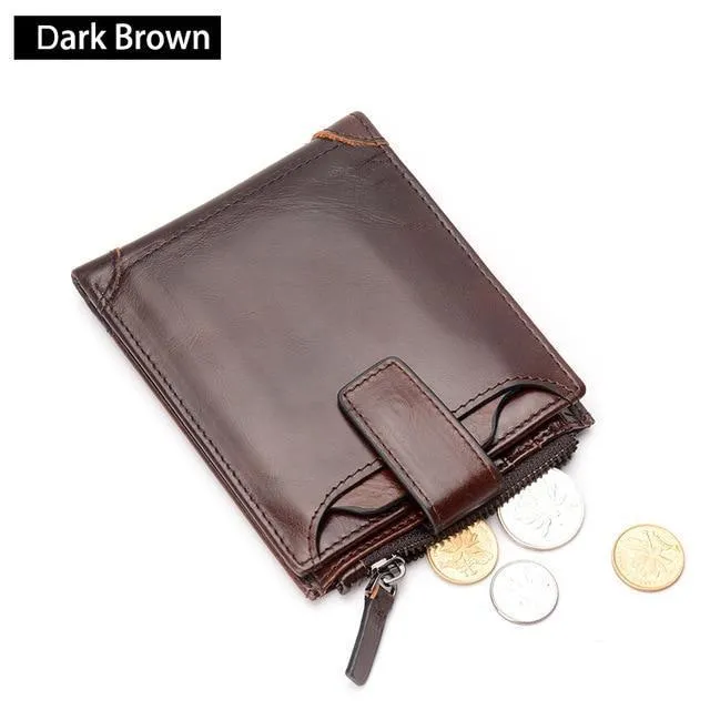 Men's Genuine Cowhide Leather Wallet