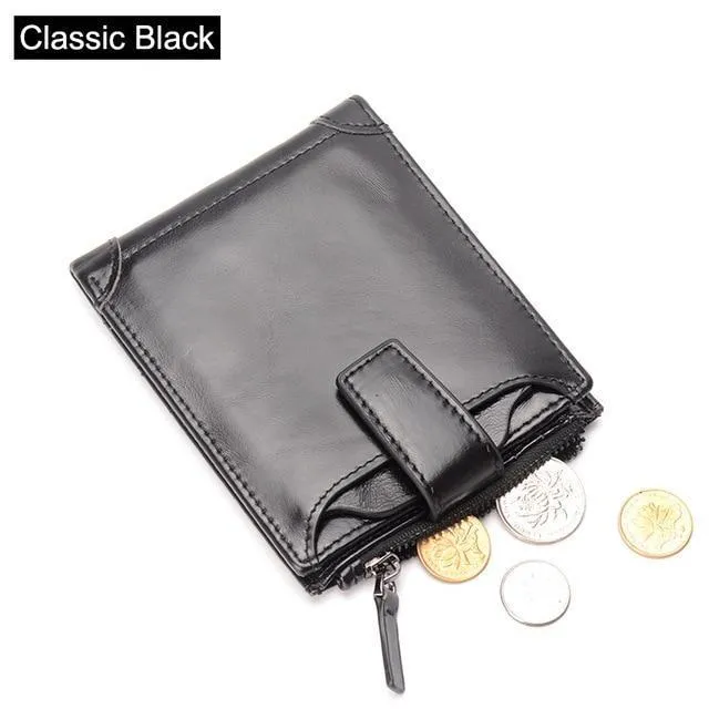 Men's Genuine Cowhide Leather Wallet