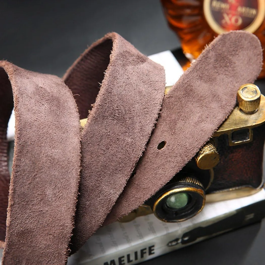 Men's Italian Cow Leather Belt Men With Anti-Scratch Buckle