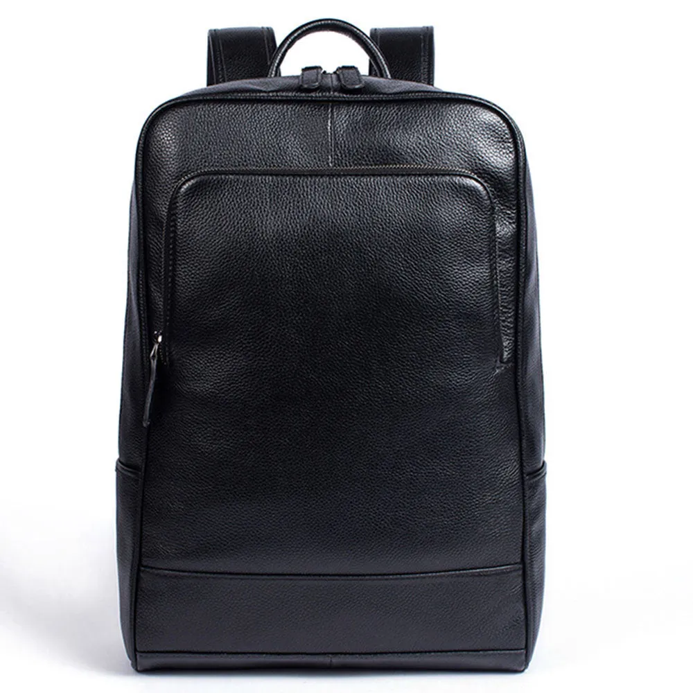 Men's Leather Computer Color Vegetable Tanned First Backpacks