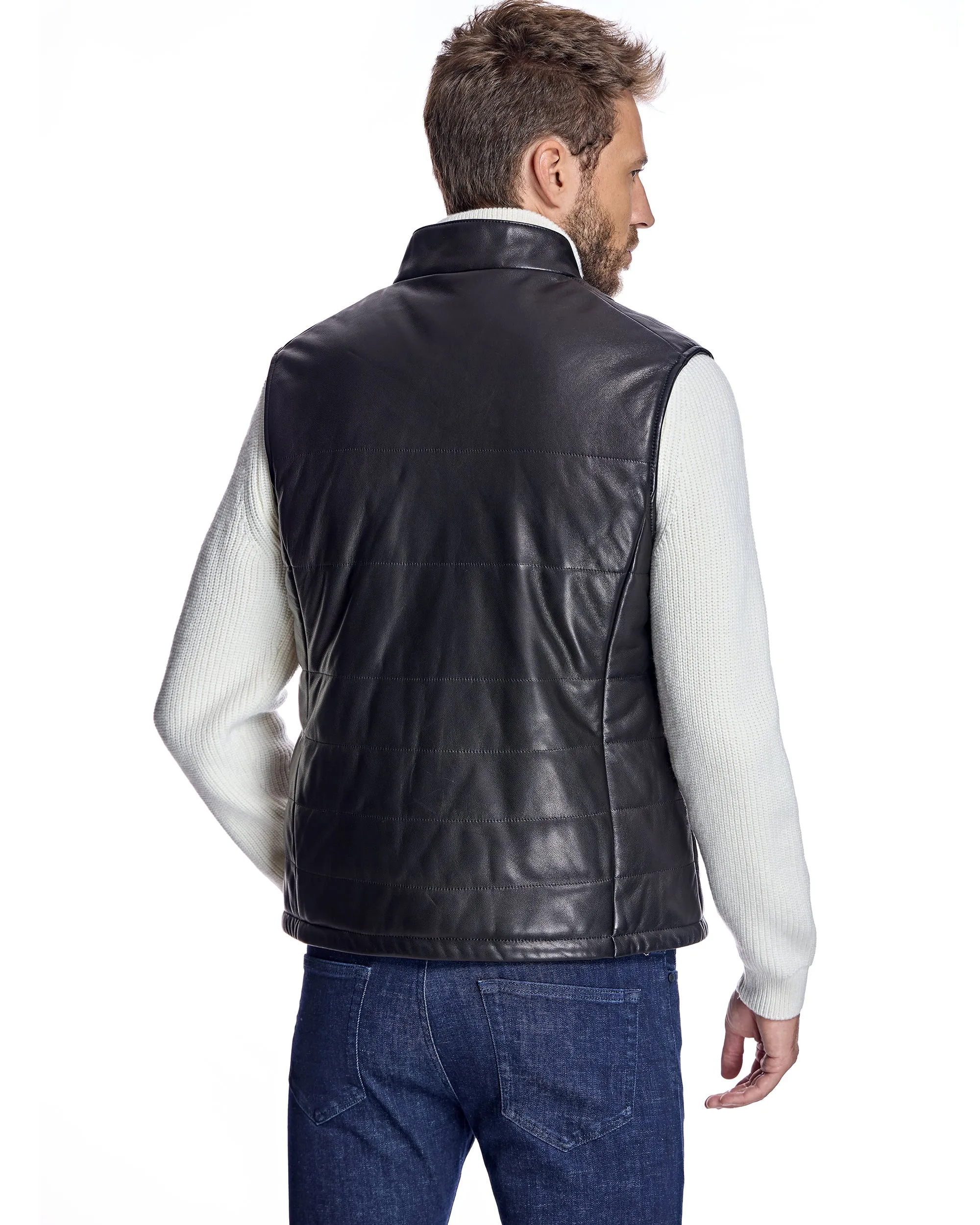 Men's Leather Vest