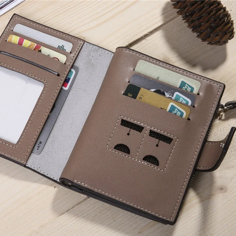 Men's Mid-length Retro Canvas Pattern Male Men's Wallets