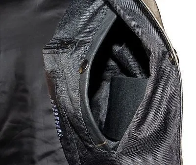 Men's Motorcycle Riding Distressed Grey 10 pocket leather vest single panel back