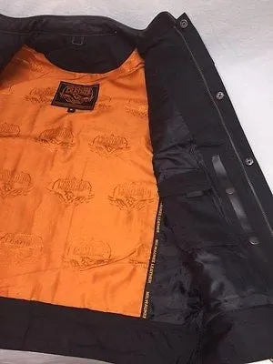 MEN'S MOTORCYCLE SIDE LACE VEST WITH 2 GUN POCKETS