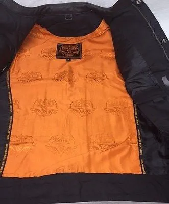 MEN'S MOTORCYCLE SIDE LACE VEST WITH 2 GUN POCKETS