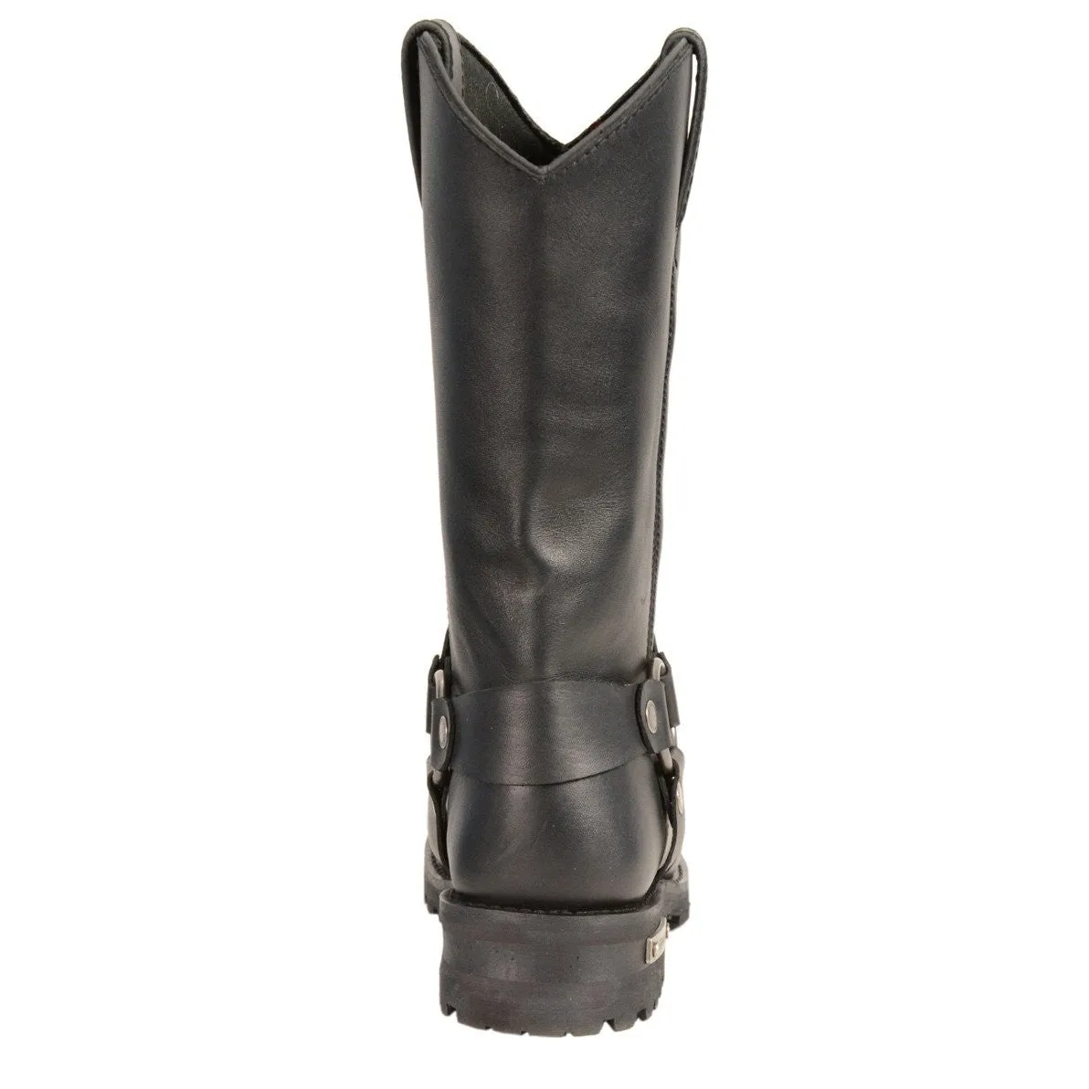 Men's Motorcycle Waterproof J Toe Harness Cowboy Leather boot