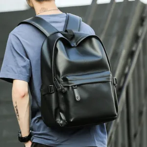 Men's New Fashion Trendy Green Leather Backpacks