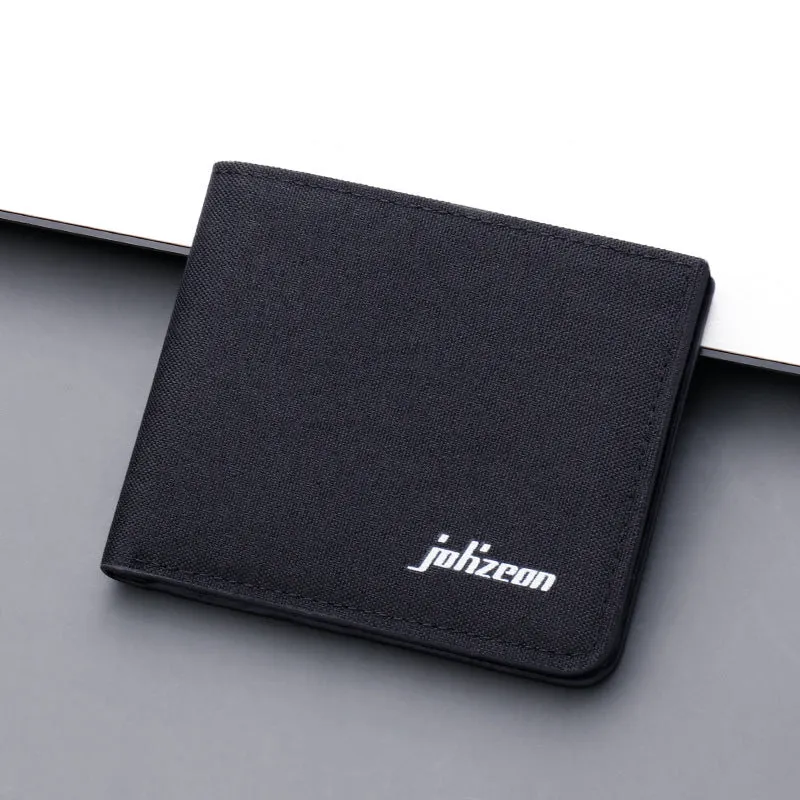 Men's Short Canvas Multiple Slots Can Hold Men's Wallets