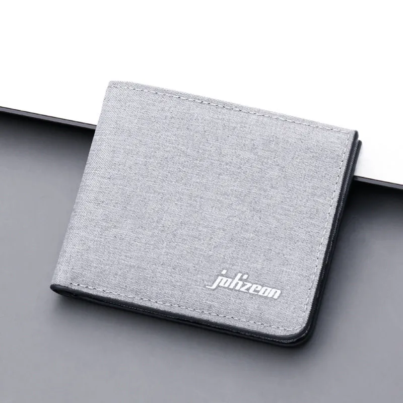Men's Short Canvas Multiple Slots Can Hold Men's Wallets