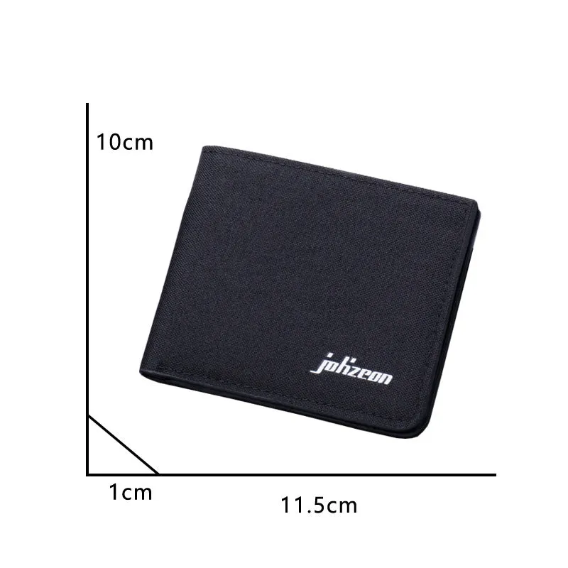Men's Short Canvas Multiple Slots Can Hold Men's Wallets