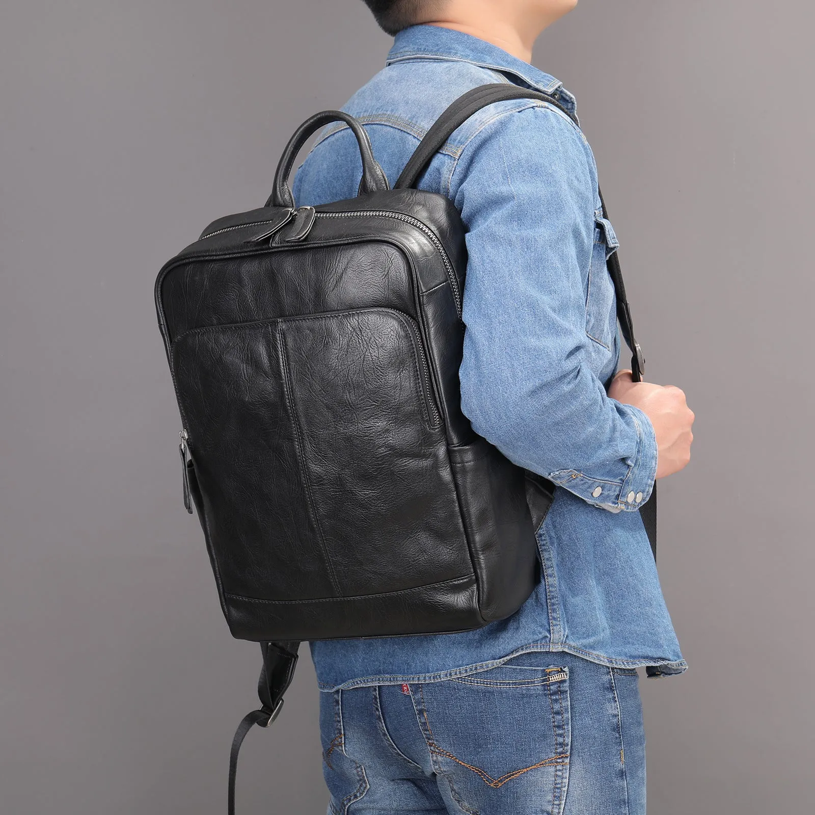 Men's Simple Lightweight Business Large Capacity Computer Backpacks