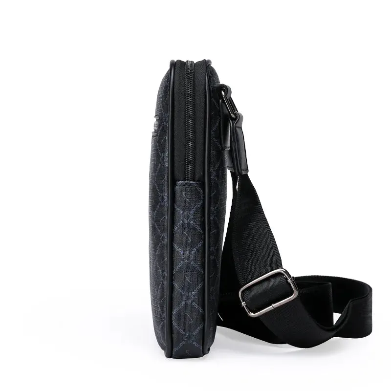Men's Small Bag Handbag Business Style PU Leather Male Crossbody Boy Messenger Purse Vintage Pattern Designer Man Shoulder Bags