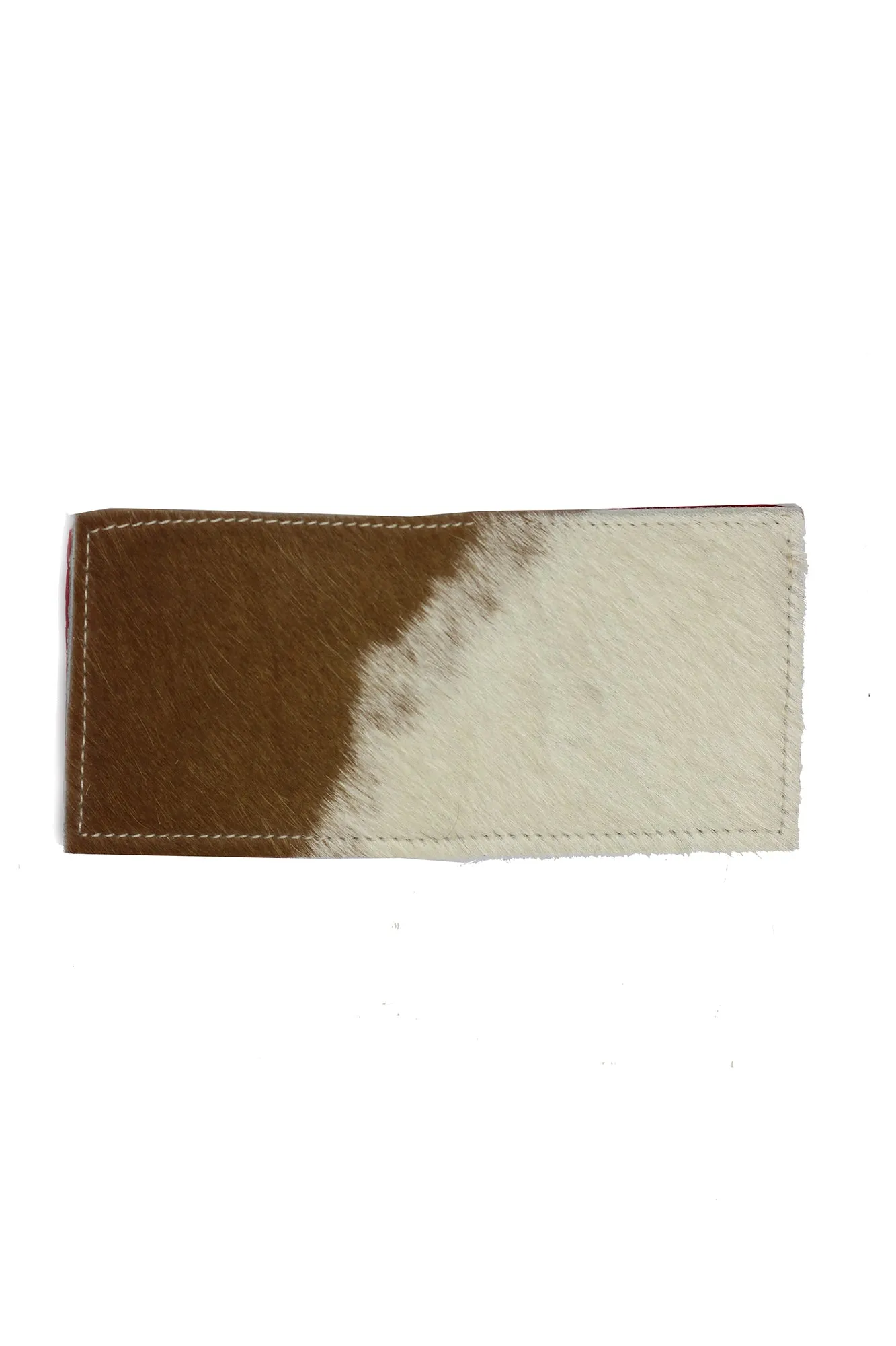 Mens Wallet - Cowhide Red Bandanna