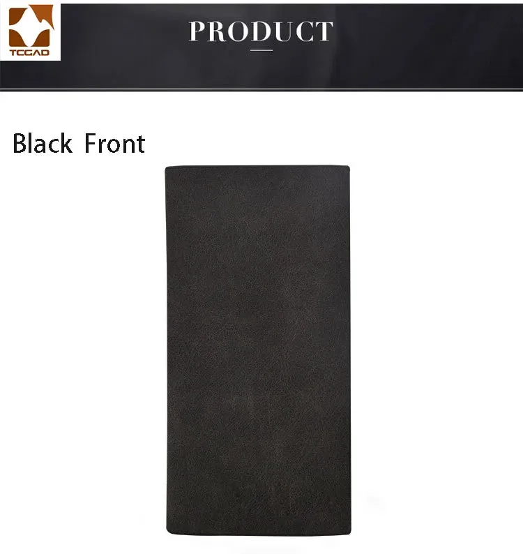 Men's Wallet Thin slim wallet Leather long Male Clutch mens wallets coin hand Purse pocket Cartera hombre billetera hombre 2024