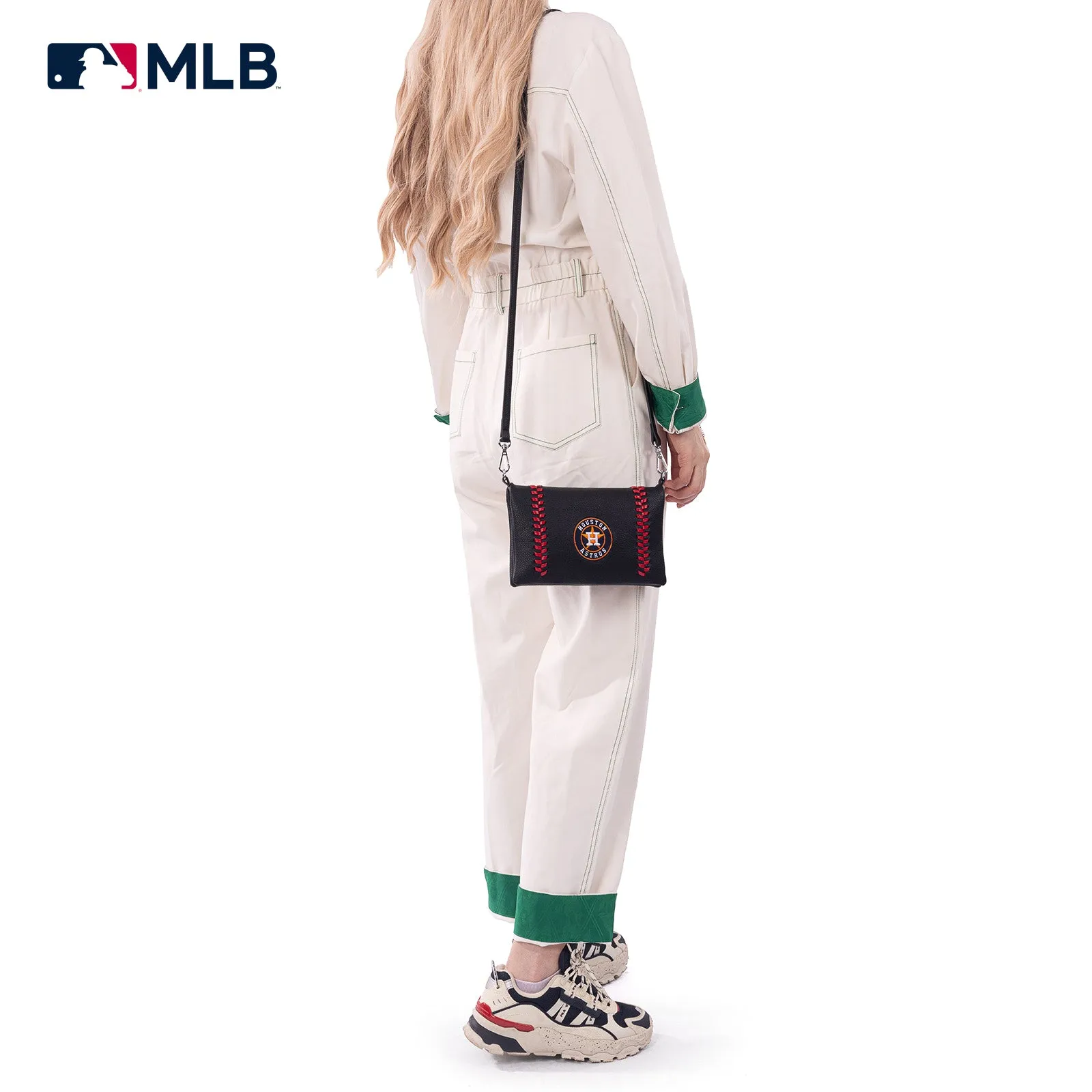 MLB-HA106  MLB Houston Astros Team Bi-Fold Clutch/Crossbody