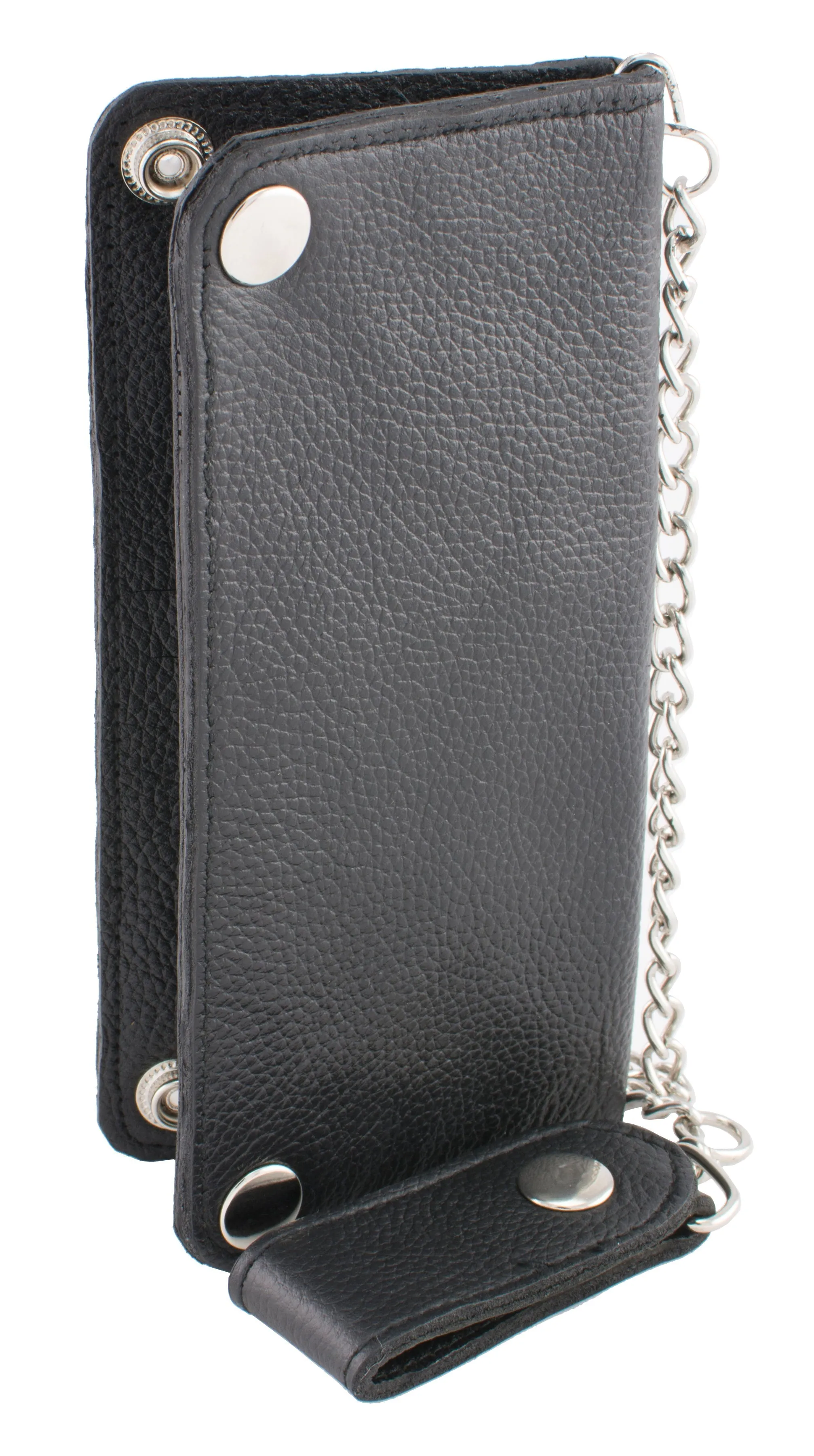 MLW7870 - (7X3.5) Men's Bi-Fold Long Wallet w/ Steel Chain