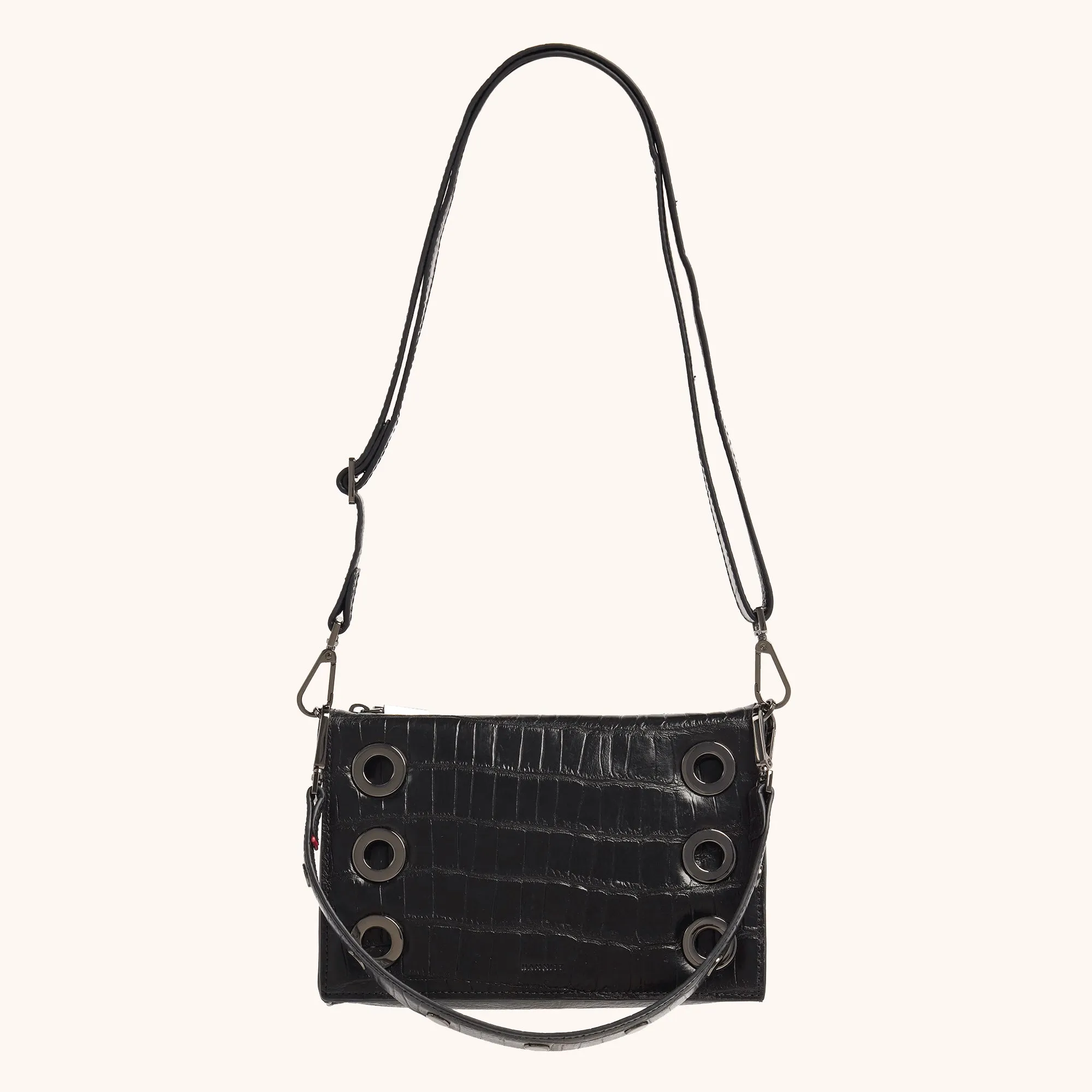 Montana Clutch | Evening Crocco/Gunmetal | Sml