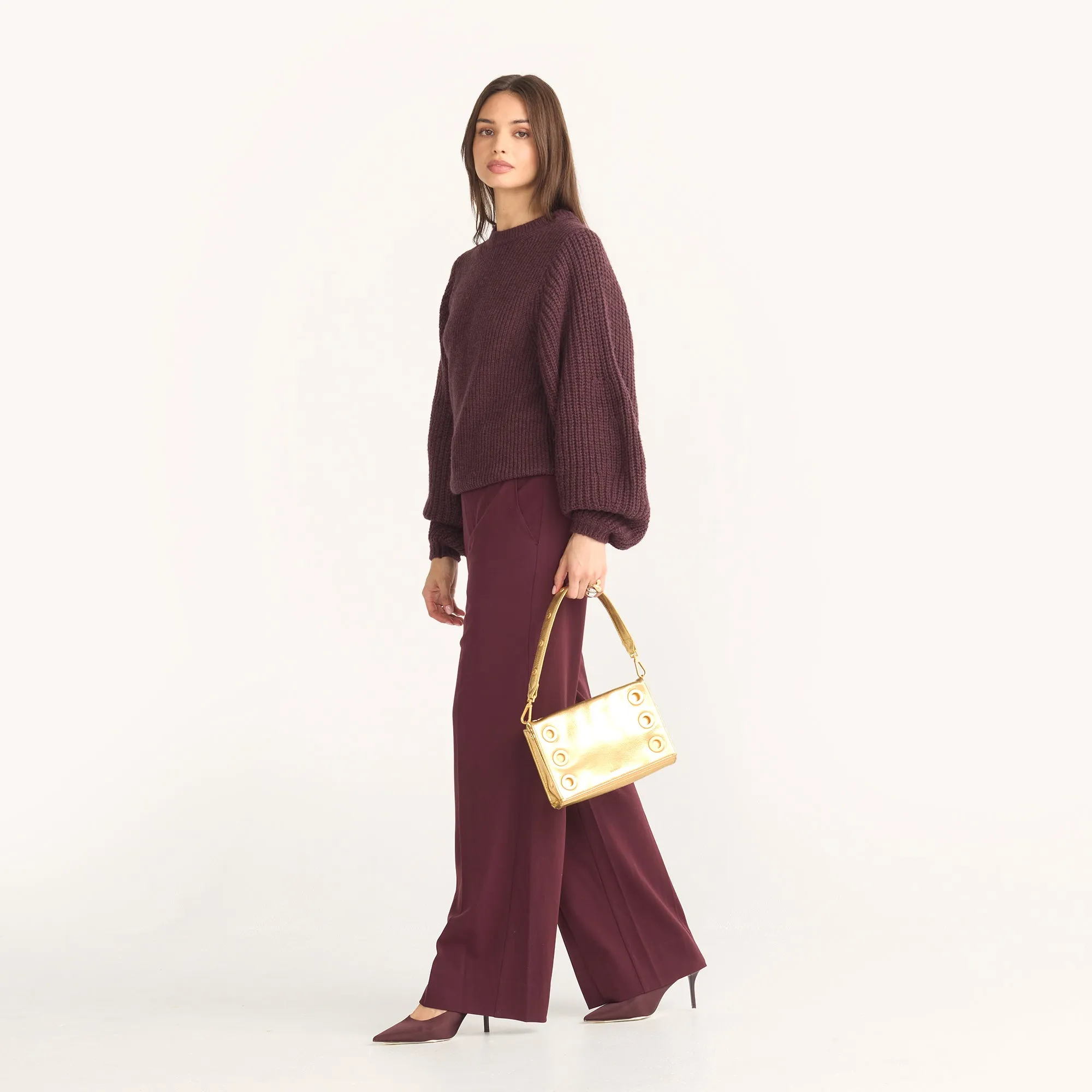 Montana Clutch | Gala Gold/Brushed Gold Hammered | Sml