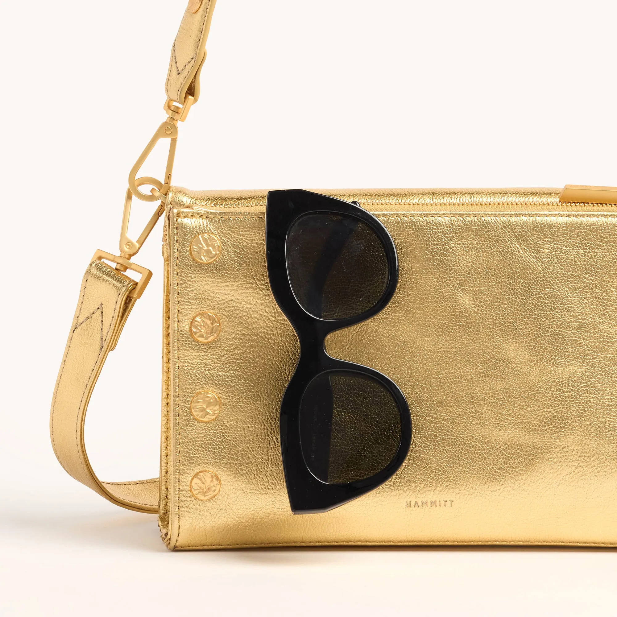 Montana Clutch | Gala Gold/Brushed Gold Hammered | Sml