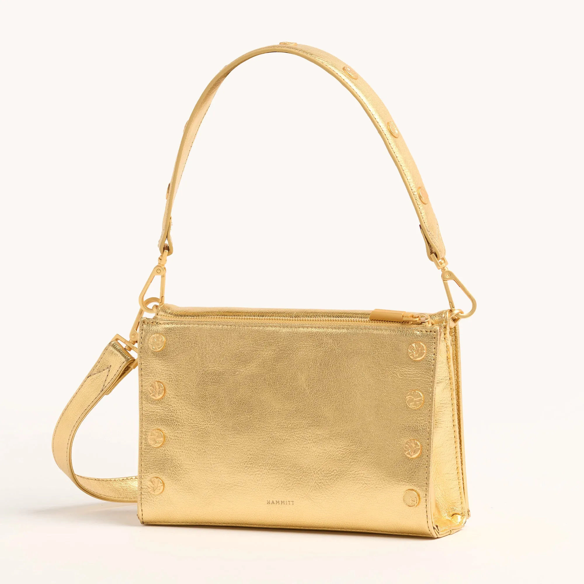 Montana Clutch | Gala Gold/Brushed Gold Hammered | Sml
