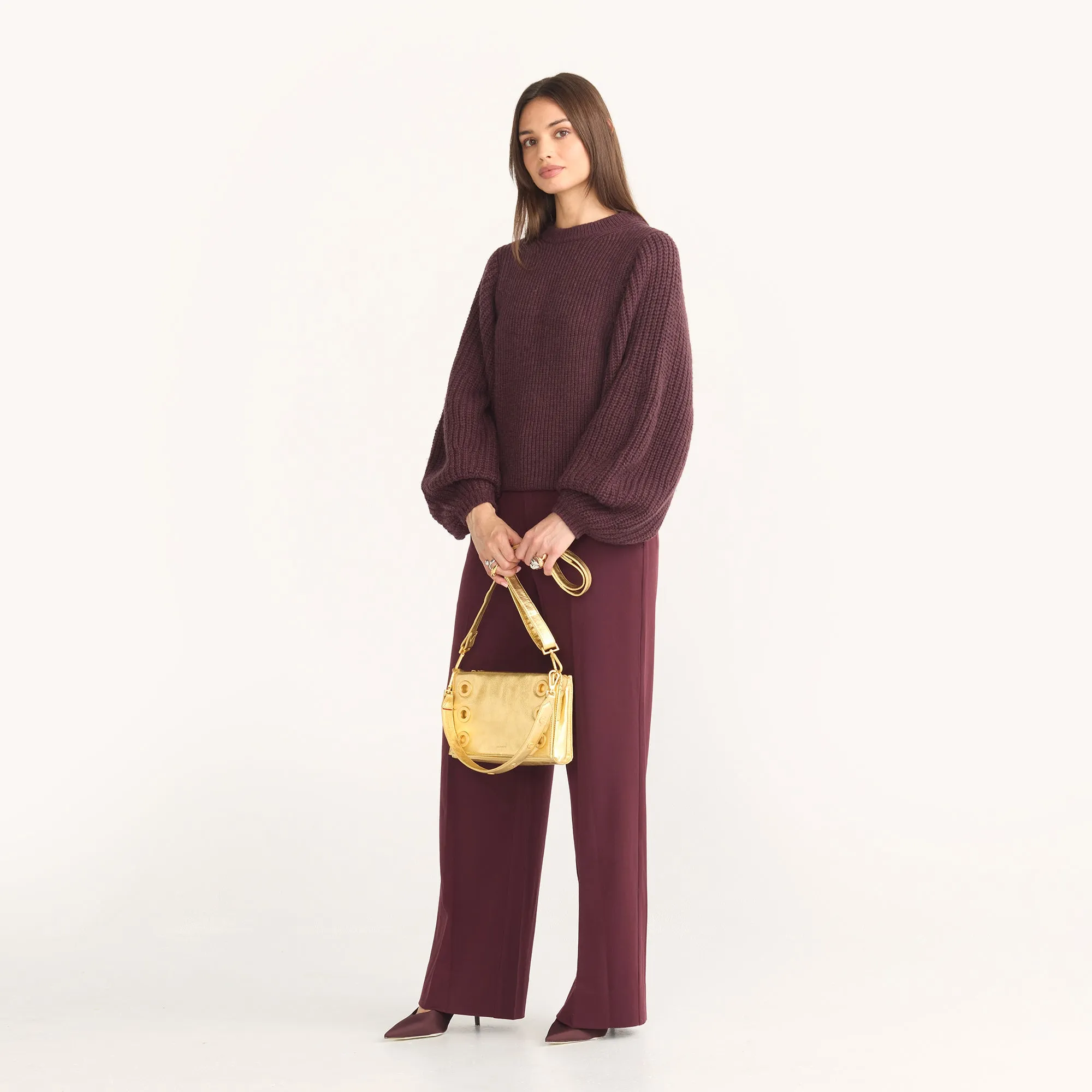 Montana Clutch | Gala Gold/Brushed Gold Hammered | Sml