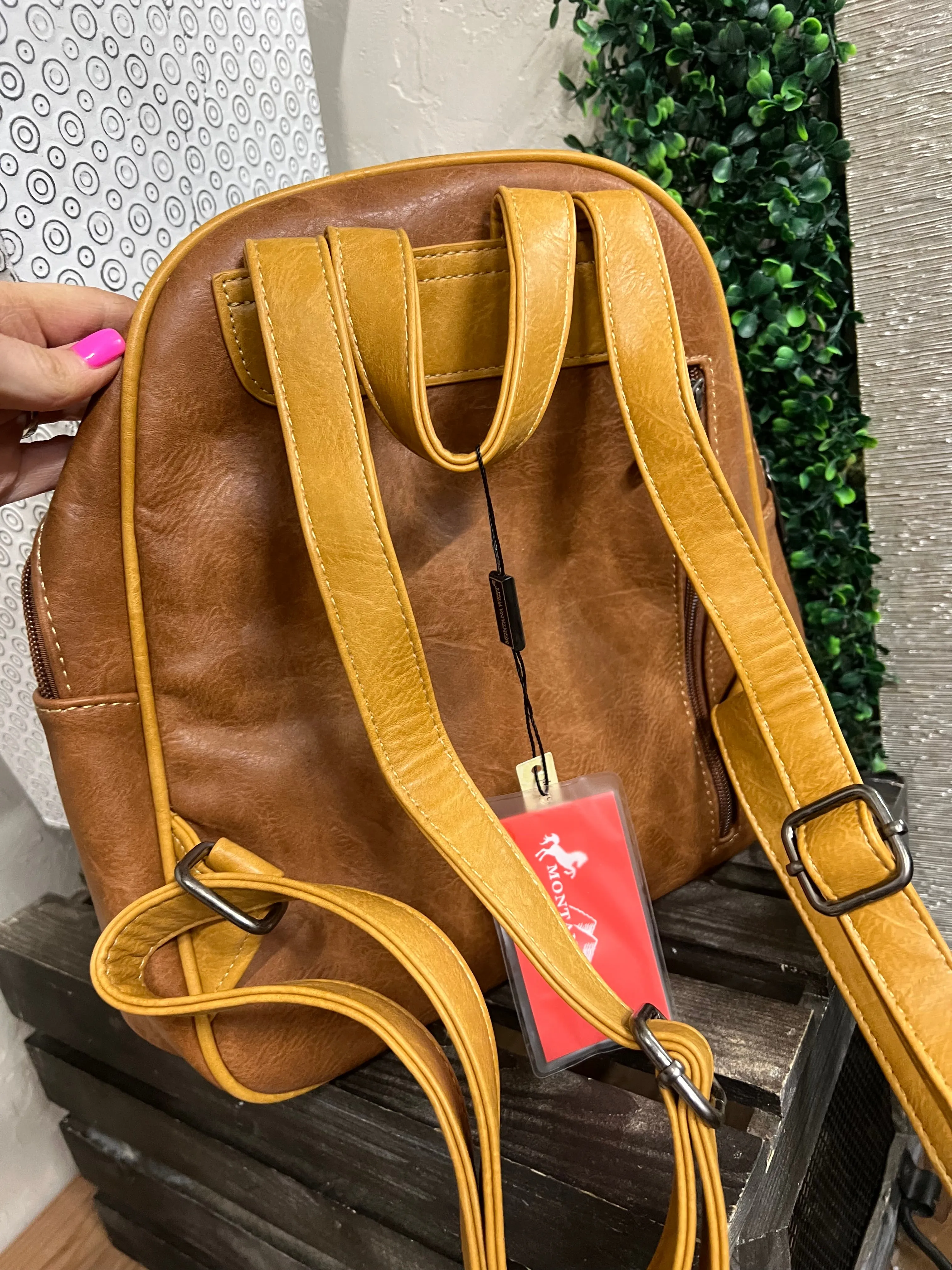 Montana West Boot Scroll Backpack