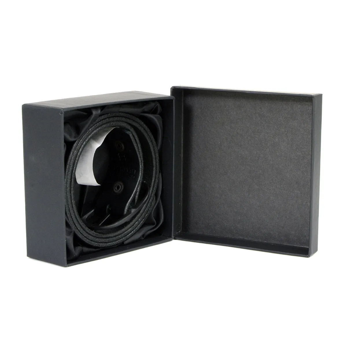 MP7110 Men's F* Around - Find Out Black Genuine Leather Belt with Interchangeable Buckle - 1.5 inches Wide