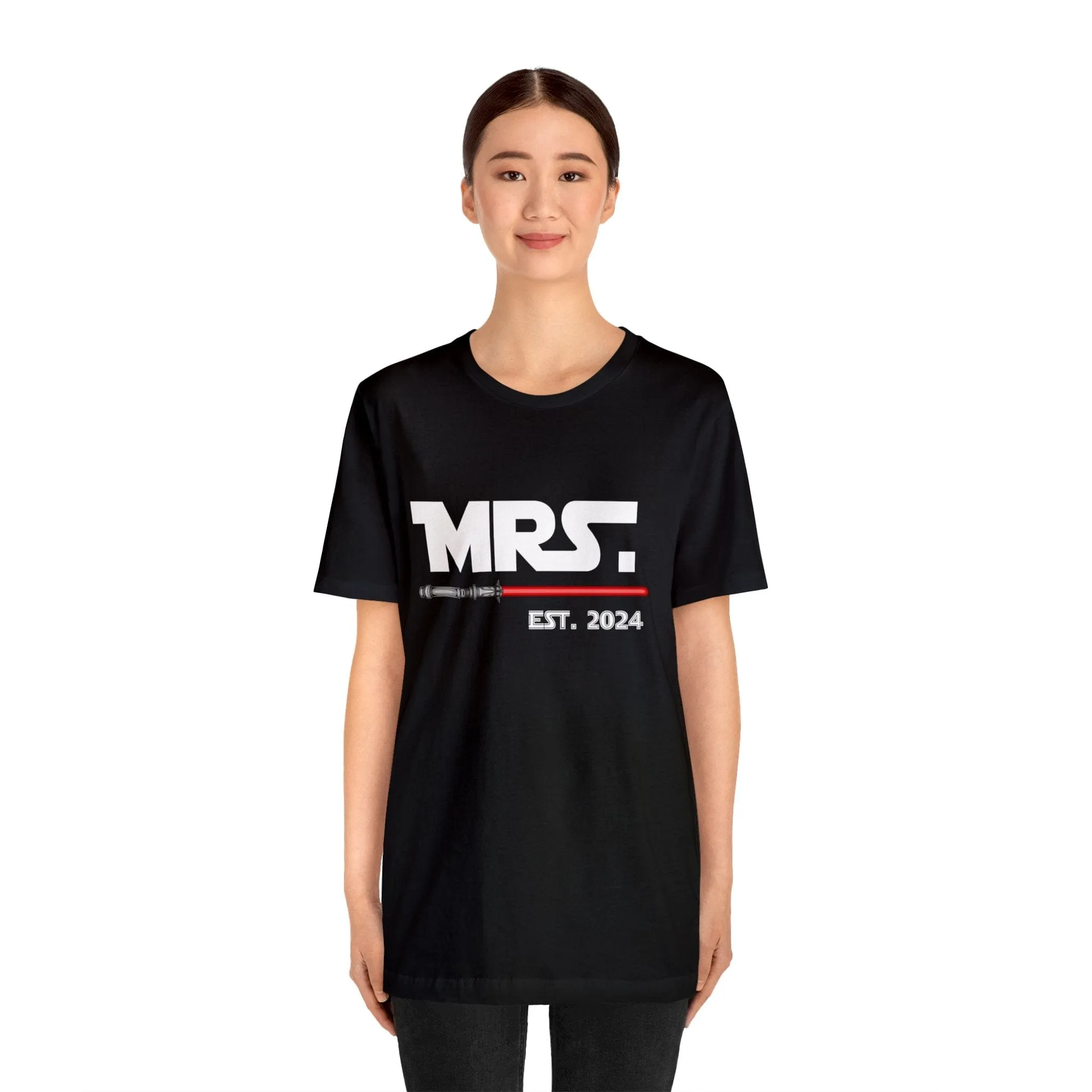 Mrs Est. 2024 May The Force Be With Us Deluxe T-shirt