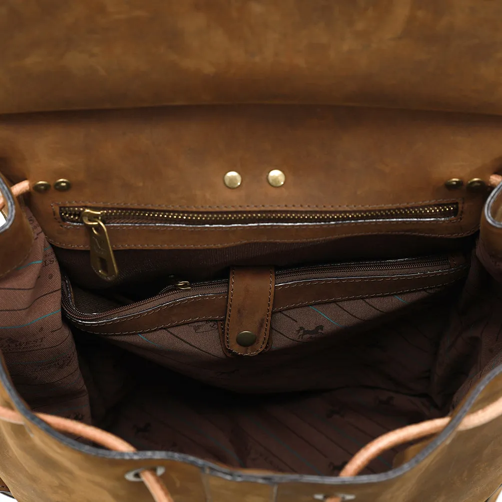 MWL-024 Montana West Genuine Leather Collection Western Backpack For Men & Women