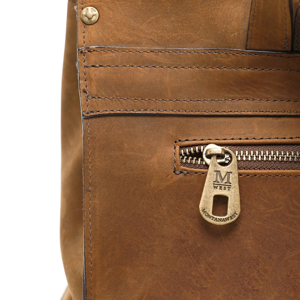 MWL-024 Montana West Genuine Leather Collection Western Backpack For Men & Women