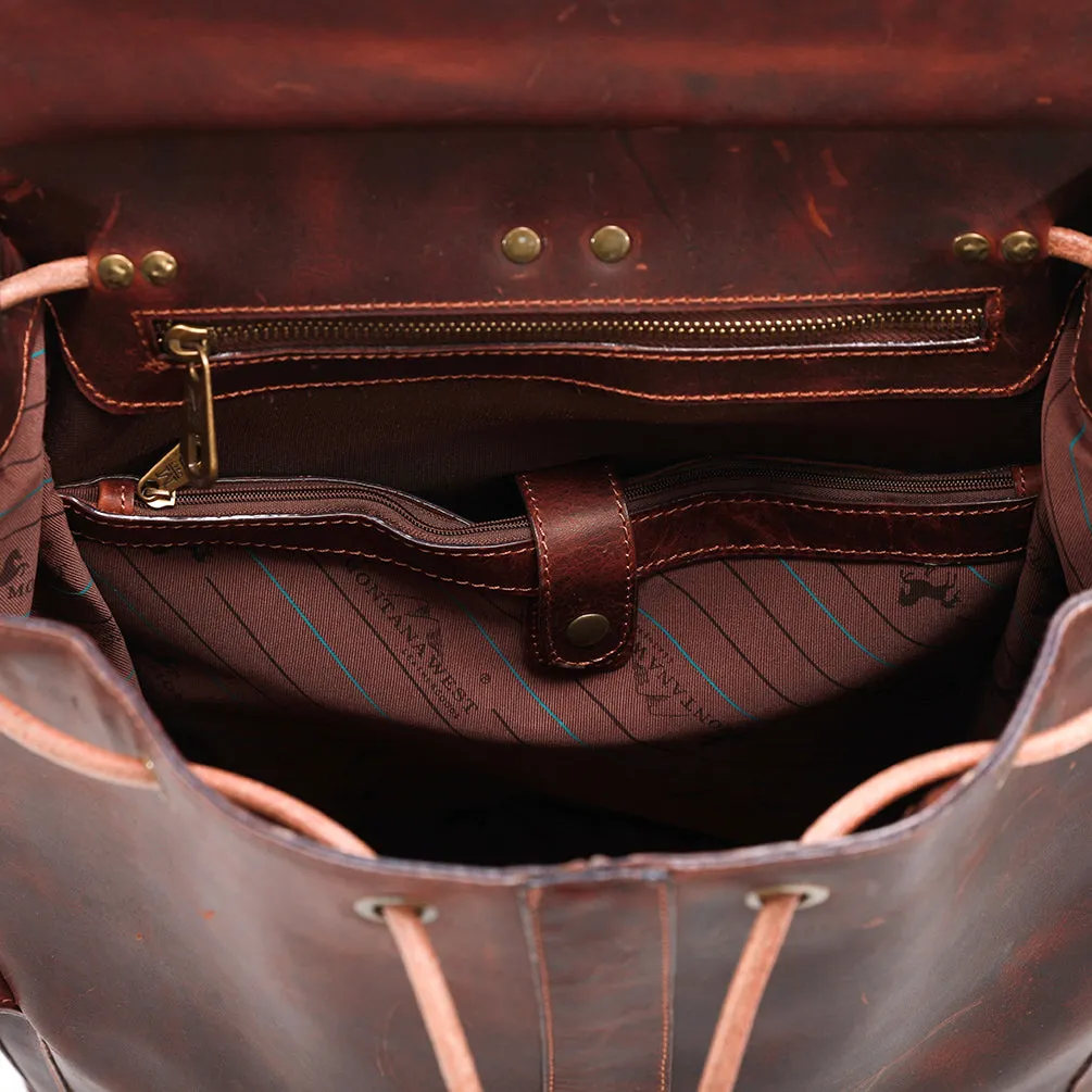 MWL-024 Montana West Genuine Leather Collection Western Backpack For Men & Women