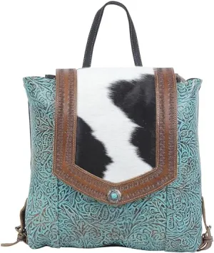 Myra Bag Blue Tales Hand-tooled Bag
