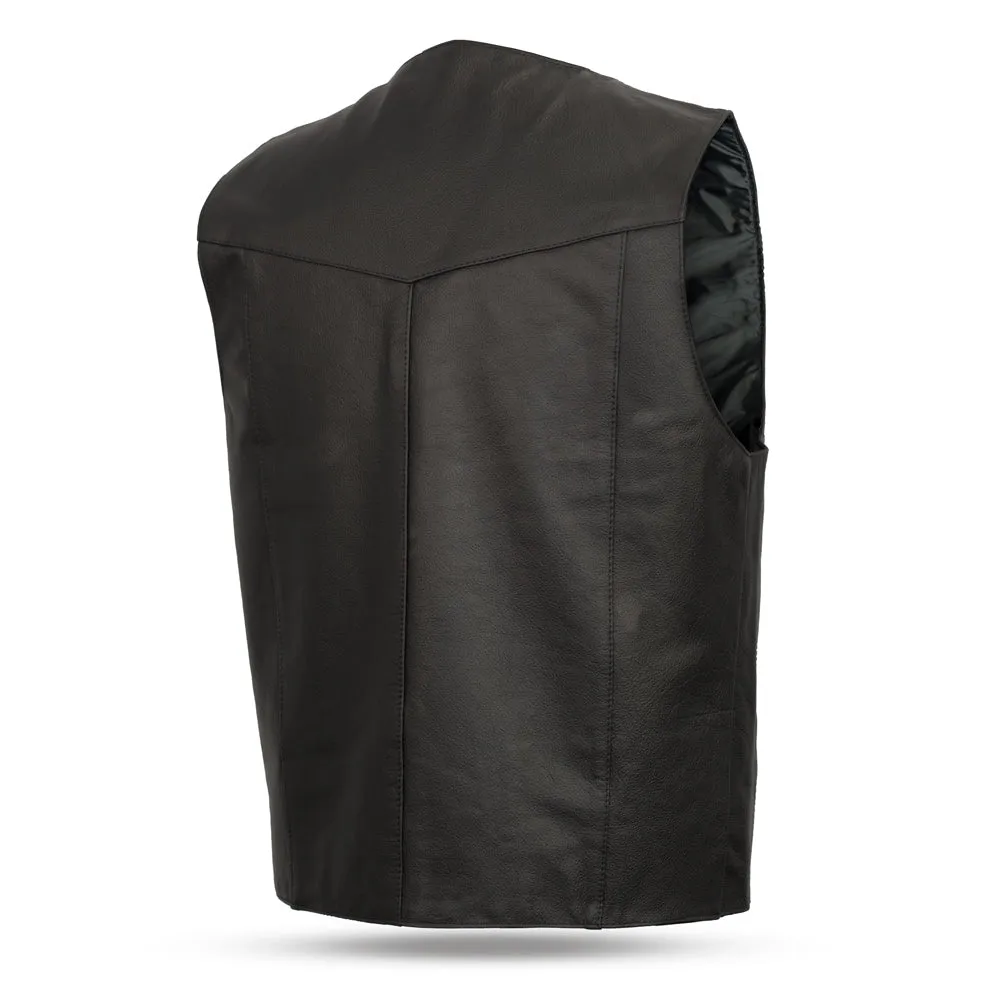 NATE - Motorcycle Leather Vest