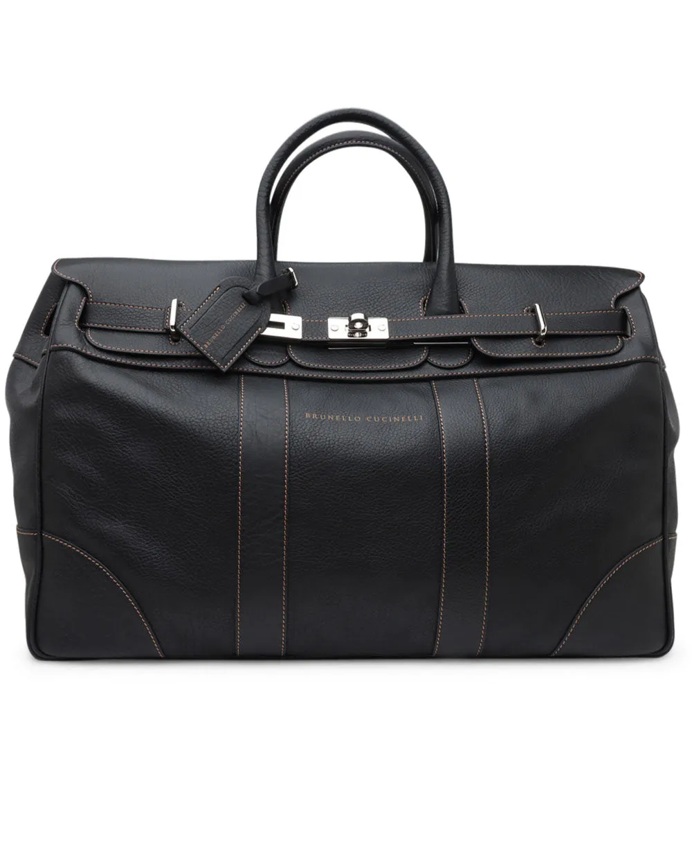 Nero Calfskin Leather Travel Bag