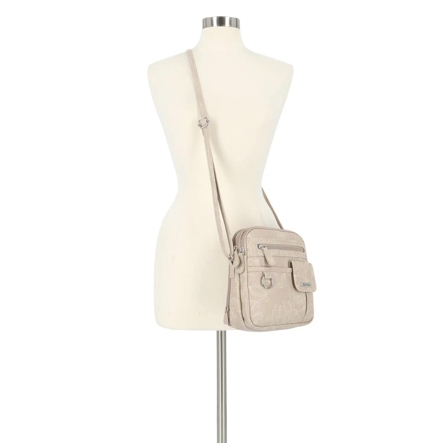 North South Zip Around Crossbody Bag