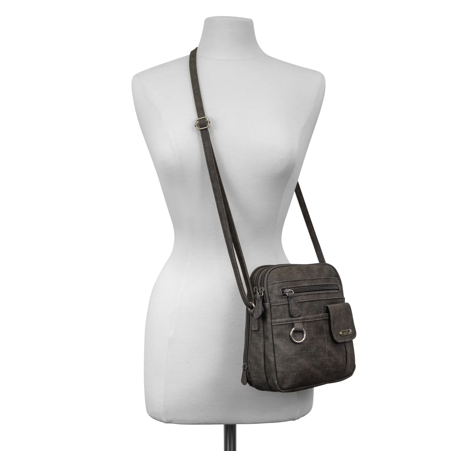 North South Zip Around Crossbody Bag