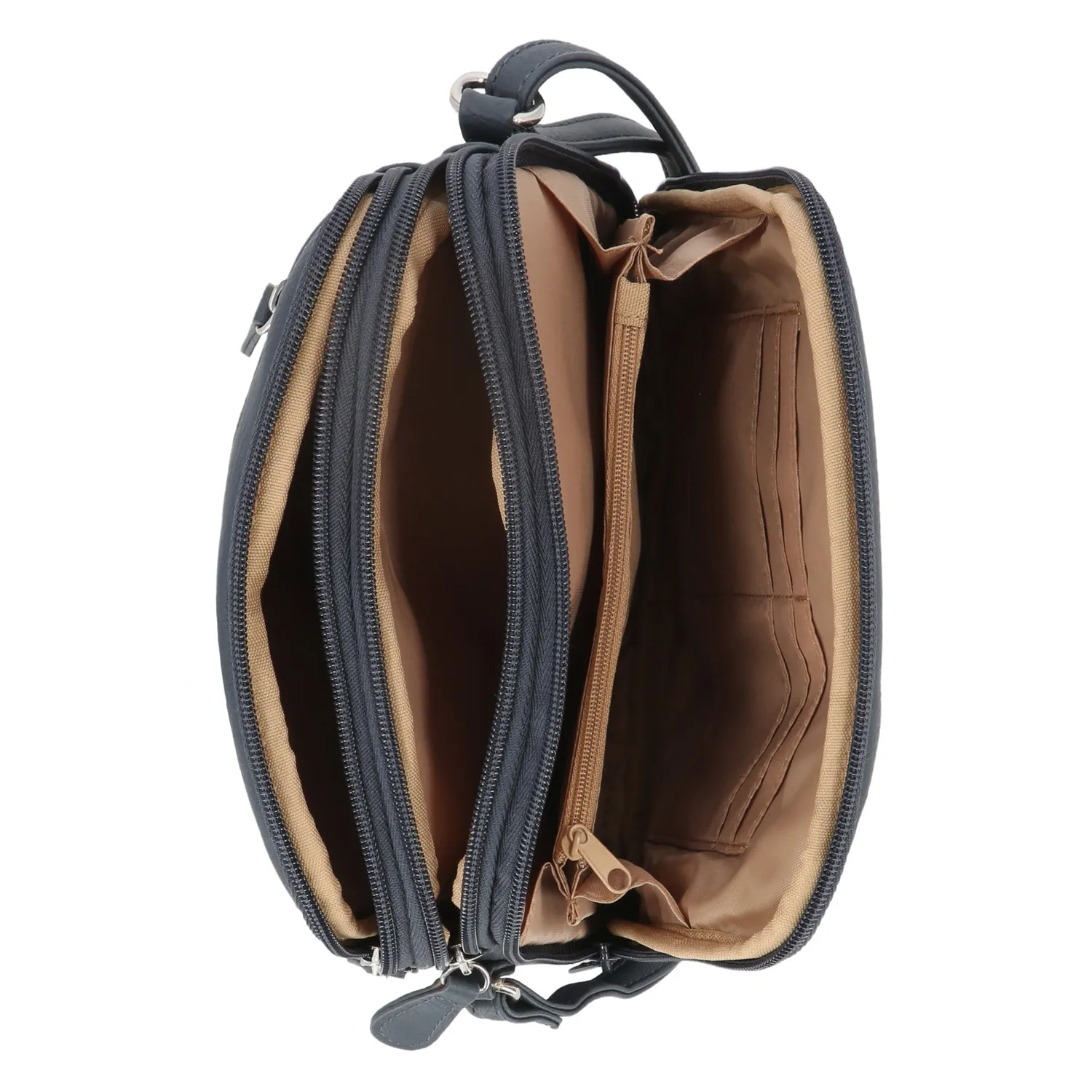 North South Zip Around Crossbody Bag