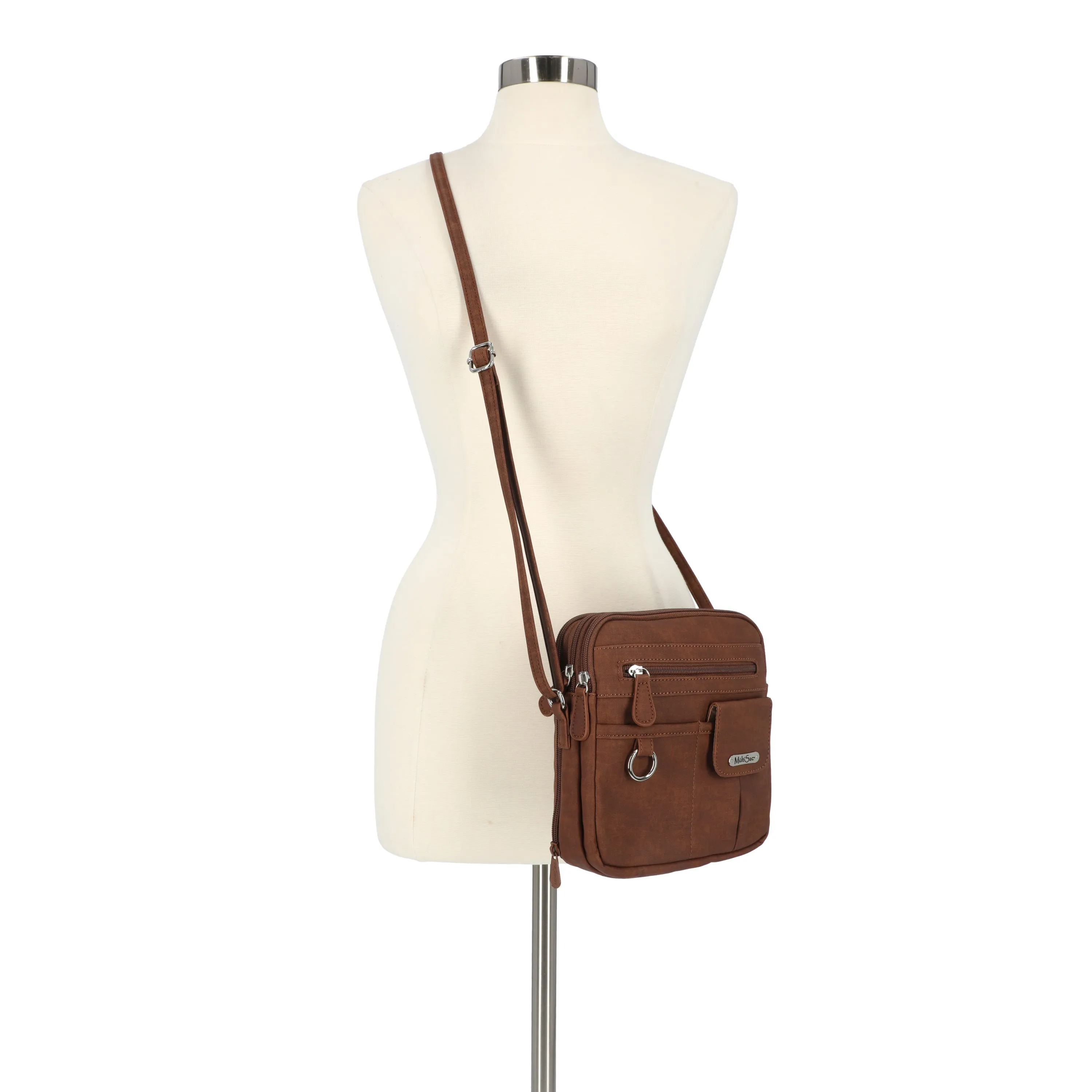 North South Zip Around Crossbody Bag
