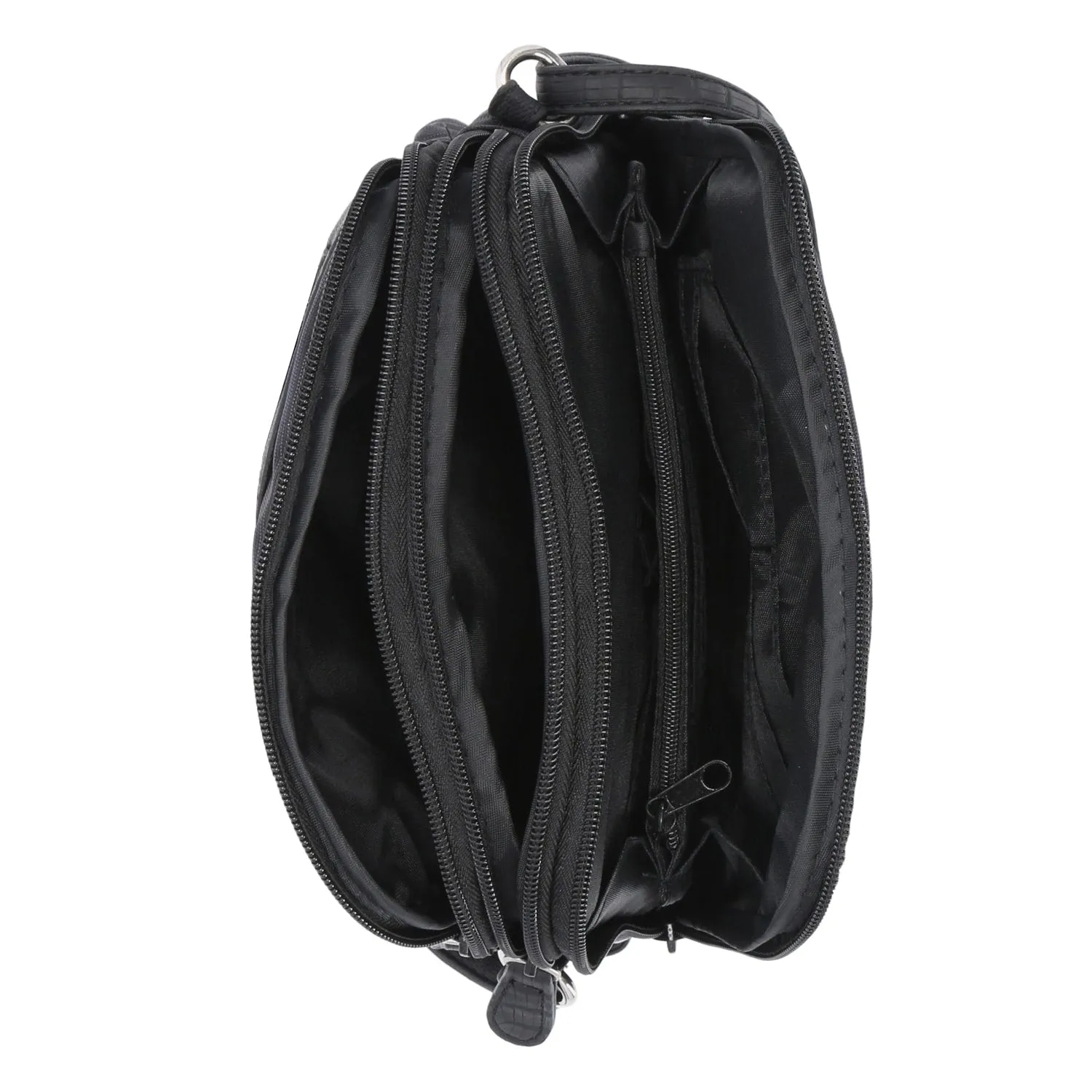 North South Zip Around Crossbody Bag