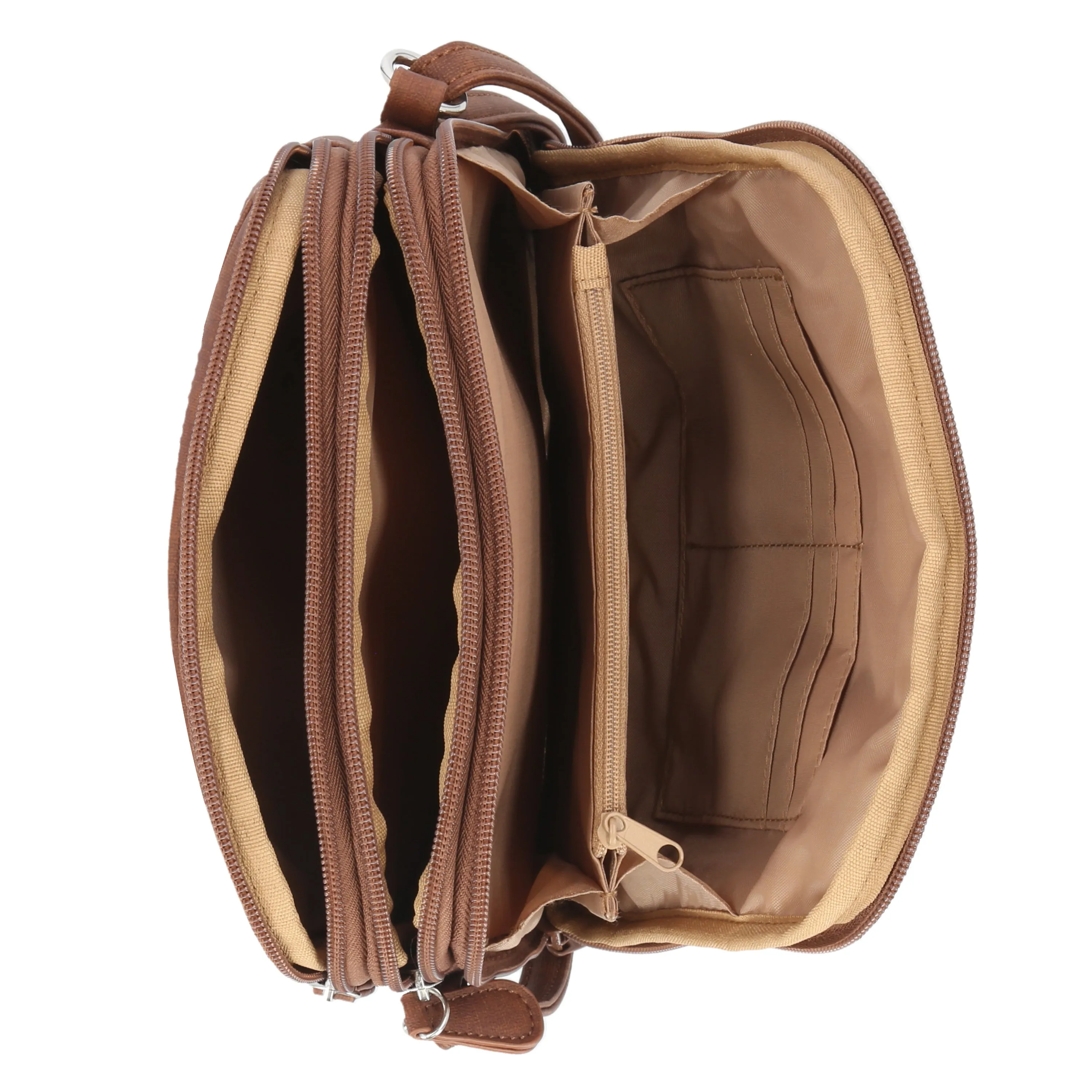 North South Zip Around Crossbody Bag