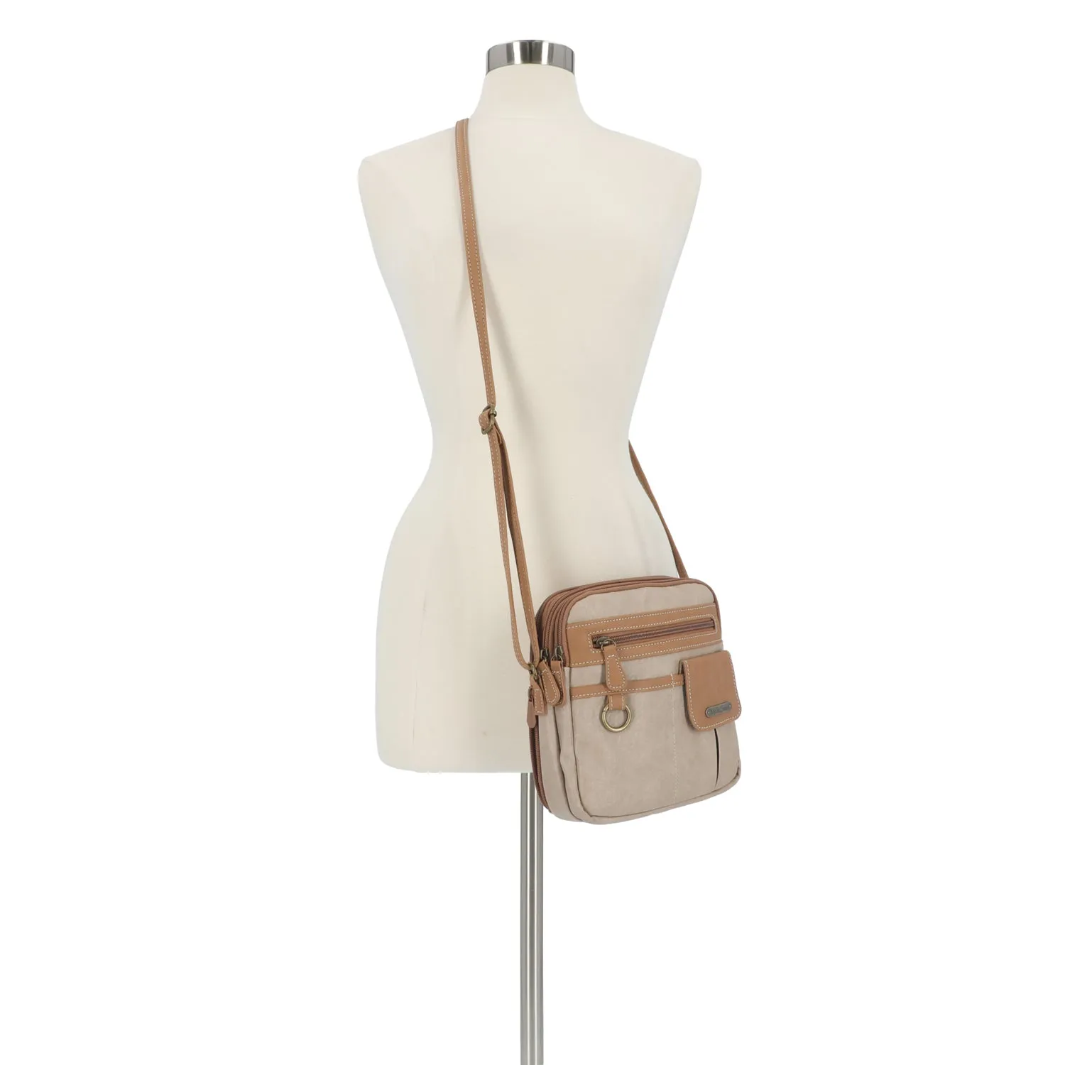 North South Zip Around Crossbody Bag