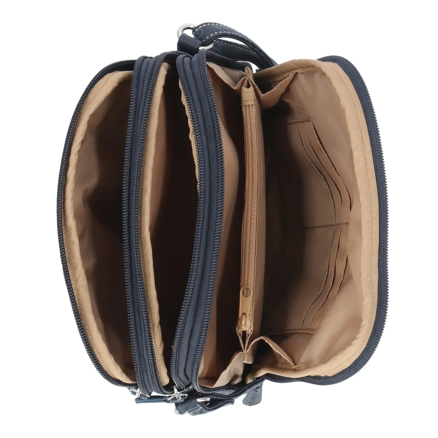 North South Zip Around Crossbody Bag