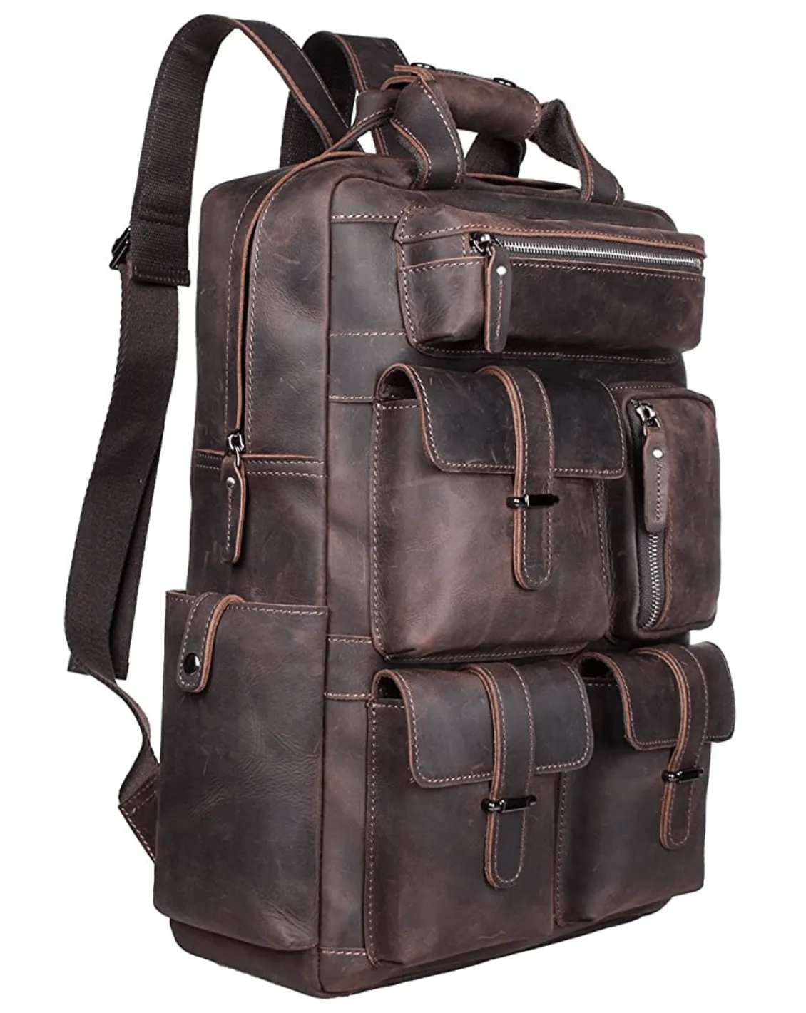 Outback Men's Leather Backpack