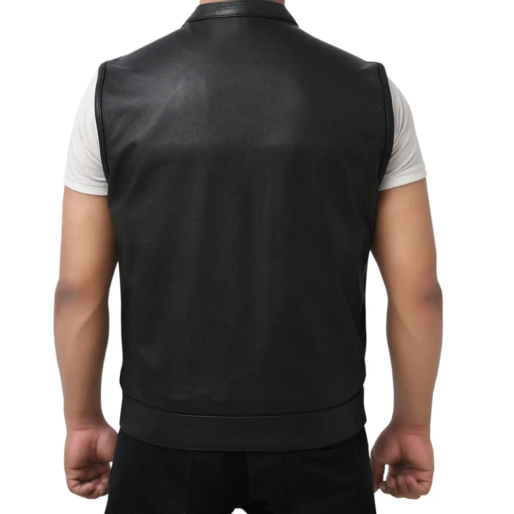 PLUNGE - Motorcycle Leather Vest